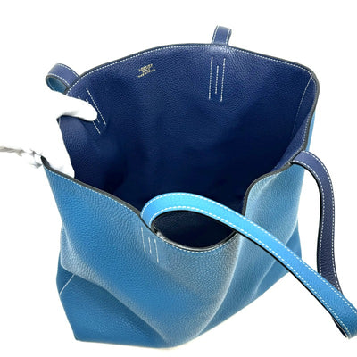 HERMES HERMES Double sens 36 Double sens 36 Double sens 36 Tote bag Toryon Clemence Blue Saphir Blue Izmir Blue Blue