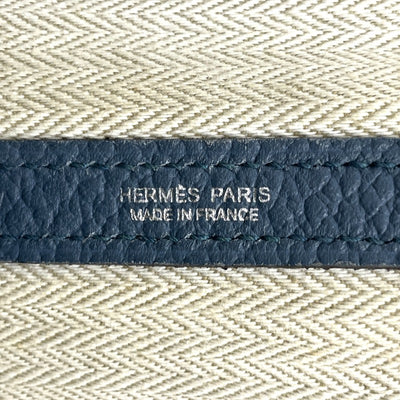 エルメス HERMES ガーデンパーティPM ガーデンパーティ PM バッグ トートバッグ カントリー ブルートンペット ブルー 青 シルバー金具