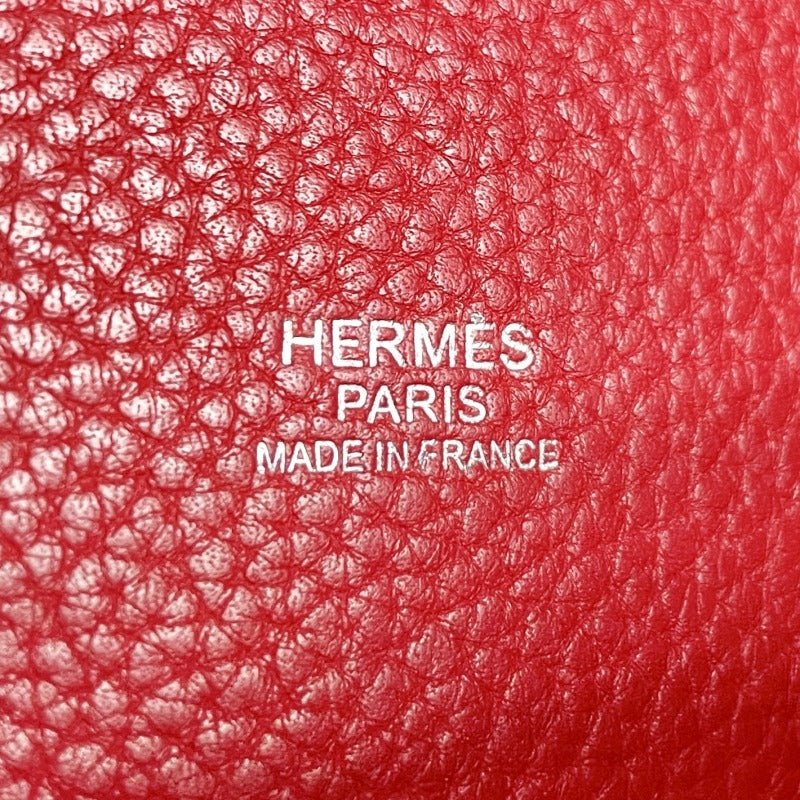 HERMES HERMES Picotin lock PM Picotin lock PM Picotin PM Picotin lock 18 Torillon Clemence Red Silver Metal Fitting