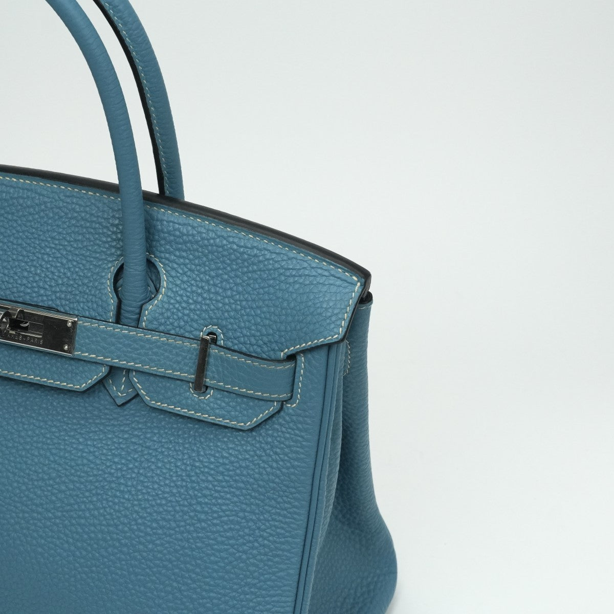 HERMES HERMES Birkin 30 Birkin 30 Bag, Tote Bag, Togo, Blue Jean, Blue, Silver Fittings