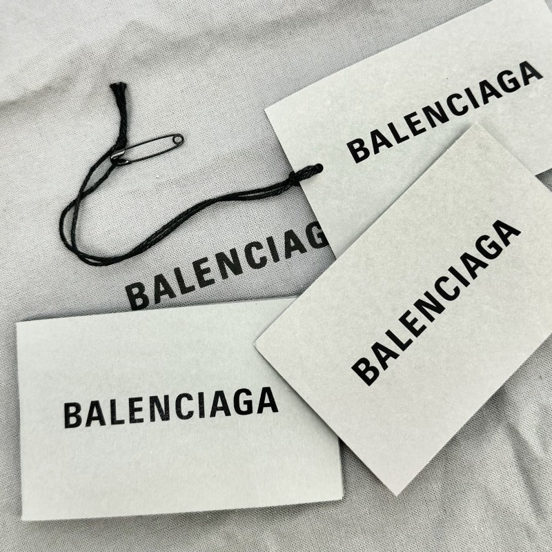 バレンシアガ BALENCIAGA メアリーケイト XS ロゴ バッグ トートバッグ スムースレザー ブラック 黒 シルバー金具 ミニ ハンドバッグ