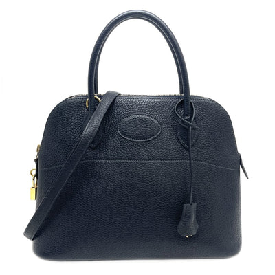 HERMES HERMES Bolide 31 Bolide 31 Bag, Tote Bag, Shoulder Bag, Fjord, Blue Indigo, Blue, Gold Fittings