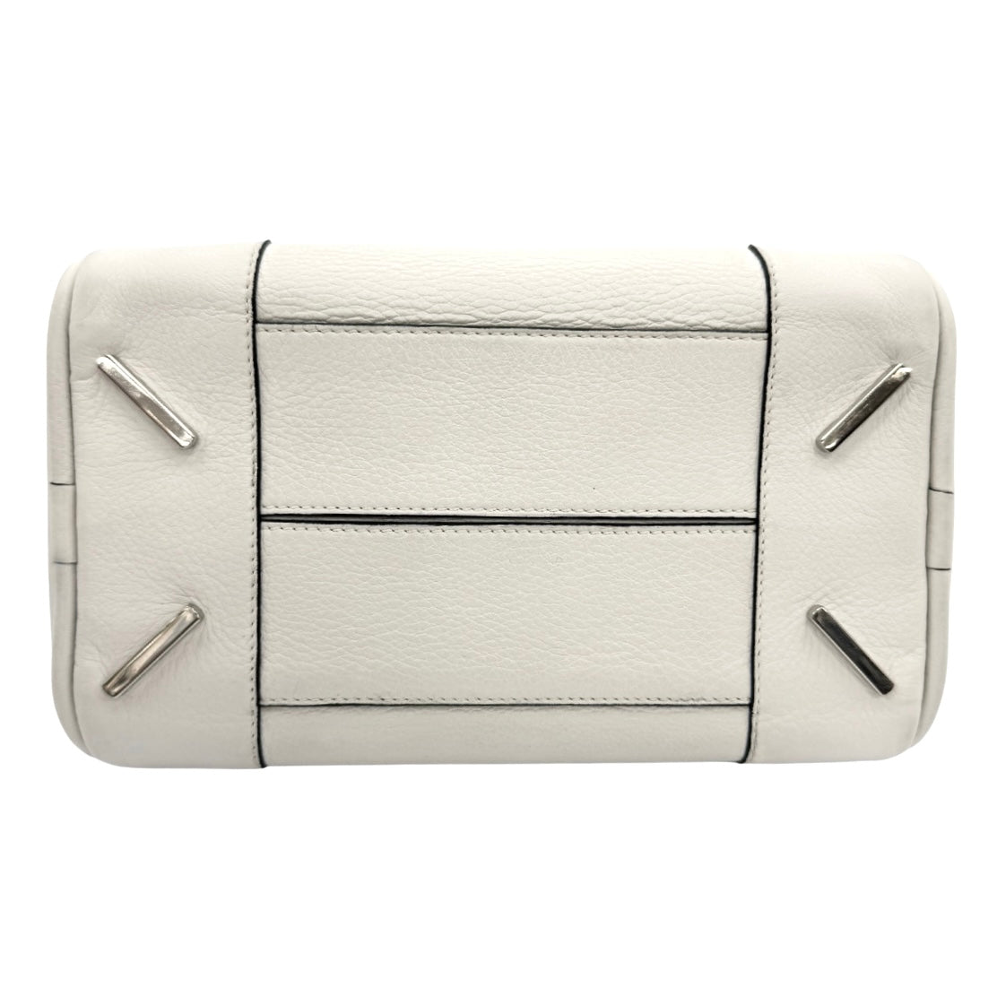 LOEWE LOEWE Amazona 75 Amazona 75 Bag, Tote bag, Shoulder bag, Leather, White, White, Silver hardware, Handbag, 2way