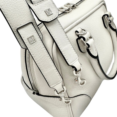 LOEWE LOEWE Amazona 75 Amazona 75 Bag, Tote bag, Shoulder bag, Leather, White, White, Silver hardware, Handbag, 2way