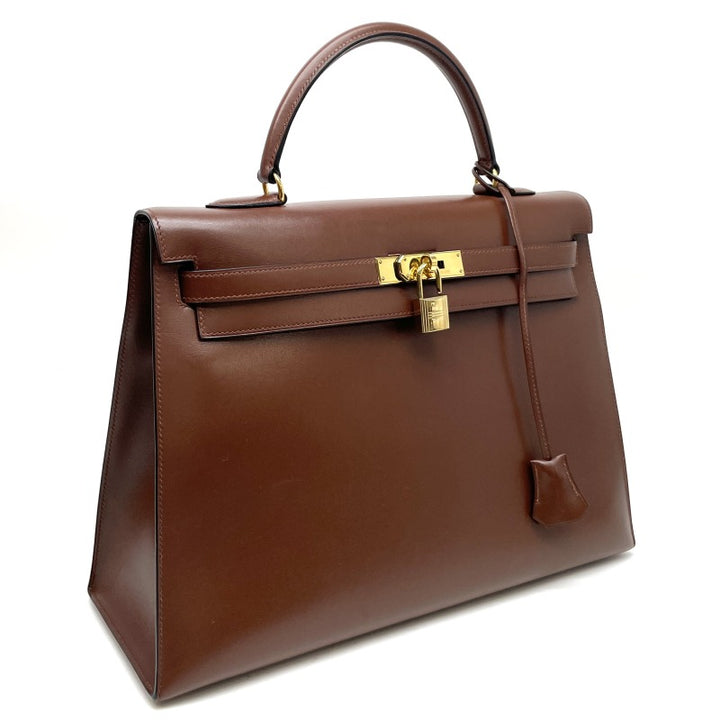 HERMES ブラウン　ケリー金具バレエシューズ保存袋付き HERMES ブラウン ケリー金具バレエシューズ保存袋付き HERMES