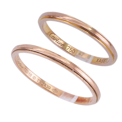 カルティエ Cartier カルティエ ダムール ウェディング リング CARTIER D'AMOUR WEDDING BAND リング 指輪 750PG ピンクゴールド 結婚指輪　ペアリング