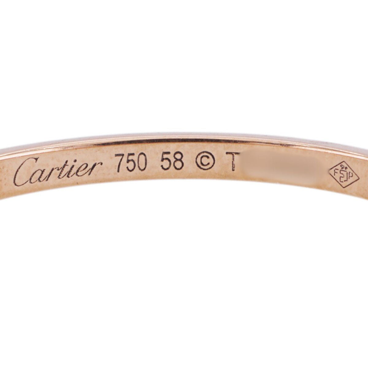 カルティエ Cartier カルティエ ダムール ウェディング リング CARTIER D'AMOUR WEDDING BAND リング 指輪 750PG ピンクゴールド 結婚指輪　ペアリング