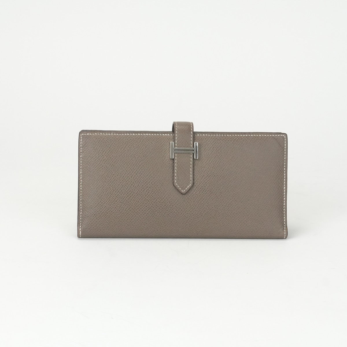 HERMES 爱马仕 B?arn soufflet Bearn soufflet 钱包长钱包Epson Etoupe米色Greige银色金属配件Vaugh Epson