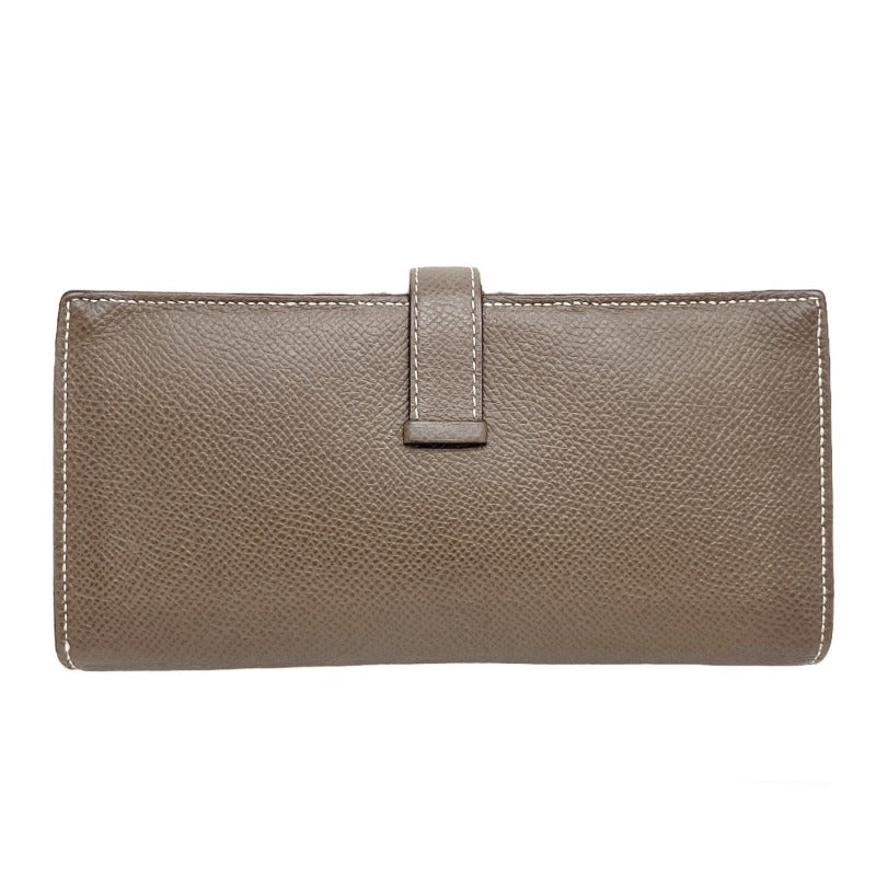 HERMES 爱马仕 B?arn soufflet Bearn soufflet 钱包长钱包Epson Etoupe米色Greige银色金属配件Vaugh Epson
