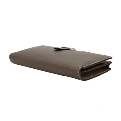 HERMES 爱马仕 B?arn soufflet Bearn soufflet 钱包长钱包Epson Etoupe米色Greige银色金属配件Vaugh Epson
