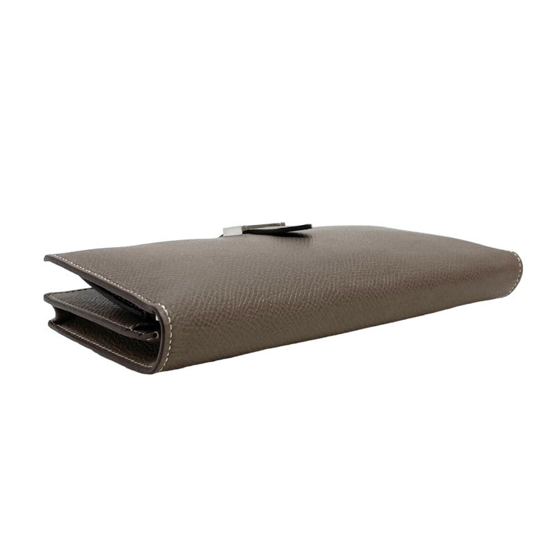 HERMES 爱马仕 B?arn soufflet Bearn soufflet 钱包长钱包Epson Etoupe米色Greige银色金属配件Vaugh Epson