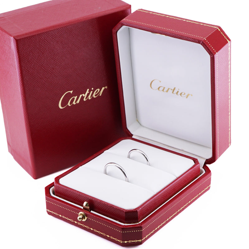 カルティエ Cartier 1895ウェディングリング 1895 WEDDING BAND リング 指輪 Pt950 シルバー 結婚指輪 プ –  Tieel Vintage