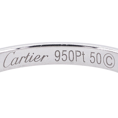 カルティエ Cartier 1895ウェディングリング 1895 WEDDING BAND リング 指輪 Pt950 シルバー 結婚指輪 プラチナ ペアリング