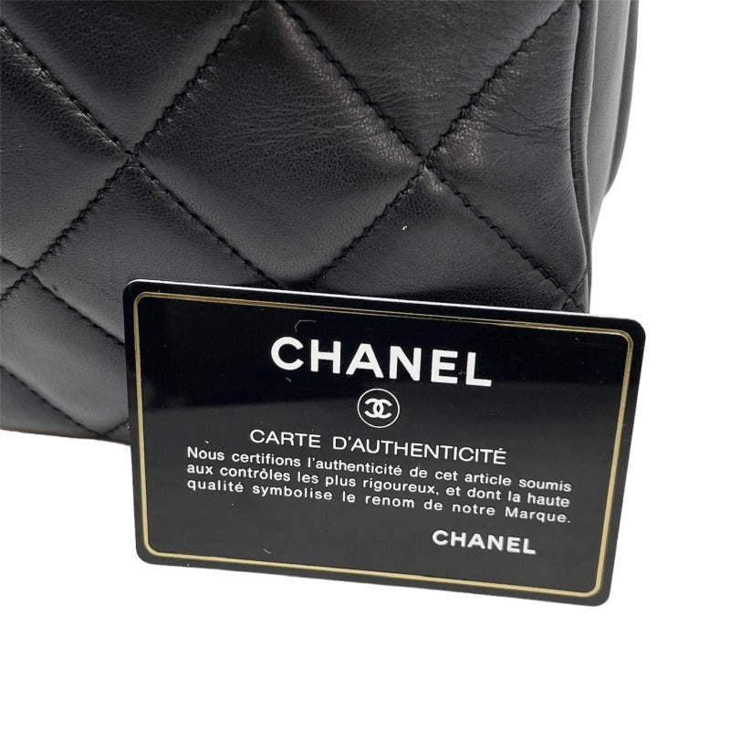 シャネル CHANEL マトラッセ バッグ トートバッグ ショルダーバッグ ラムスキン ブラック 黒 ゴールド金具 トップハンドル ココマーク ロゴプレート ハンドバッグ ショルダーバッグ