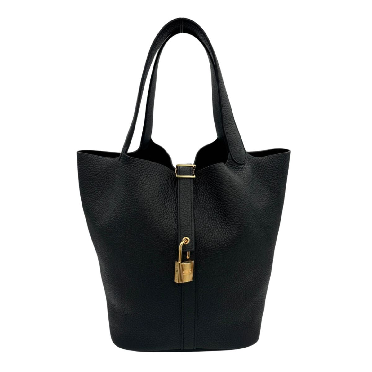 HERMES HERMES Picotin lock GM Picotin lock GM Picotin lock 26 Bag, Tote Bag, Noir, Black, Gold Fittings