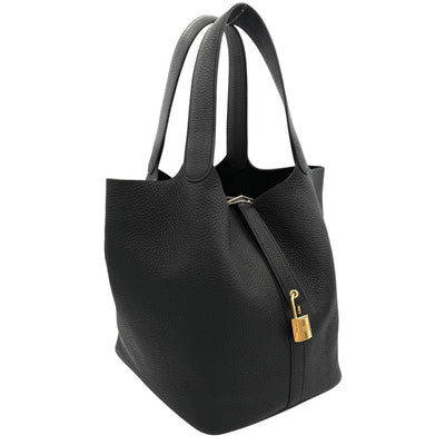 HERMES HERMES Picotin lock GM Picotin lock GM Picotin lock 26 Bag, Tote Bag, Noir, Black, Gold Fittings