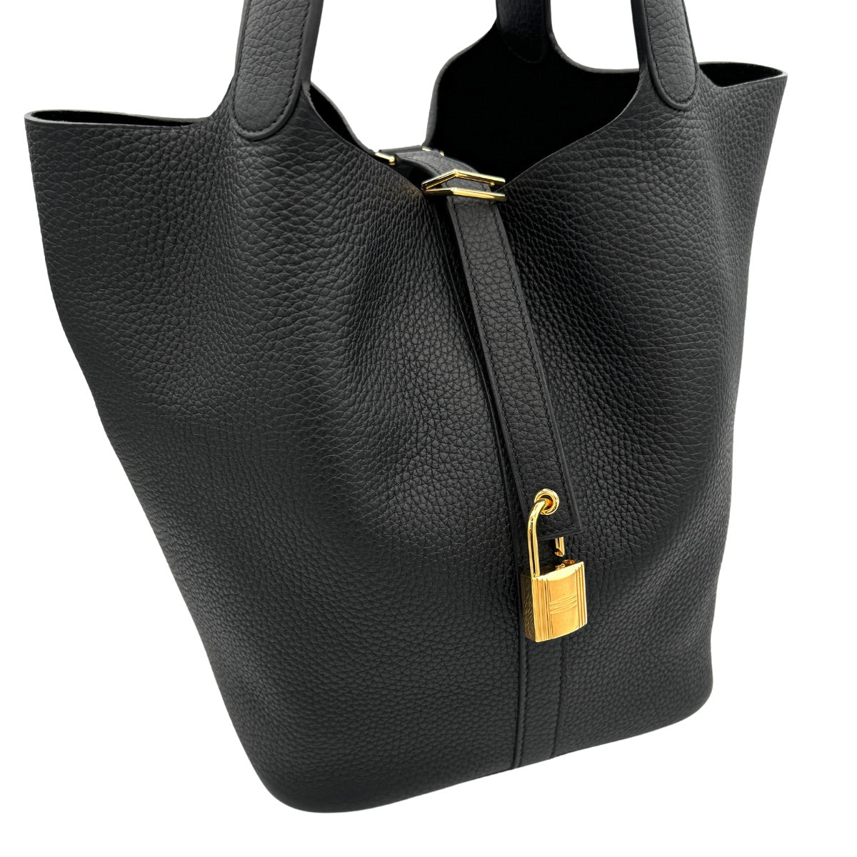 HERMES HERMES Picotin lock GM Picotin lock GM Picotin lock 26 Bag, Tote Bag, Noir, Black, Gold Fittings