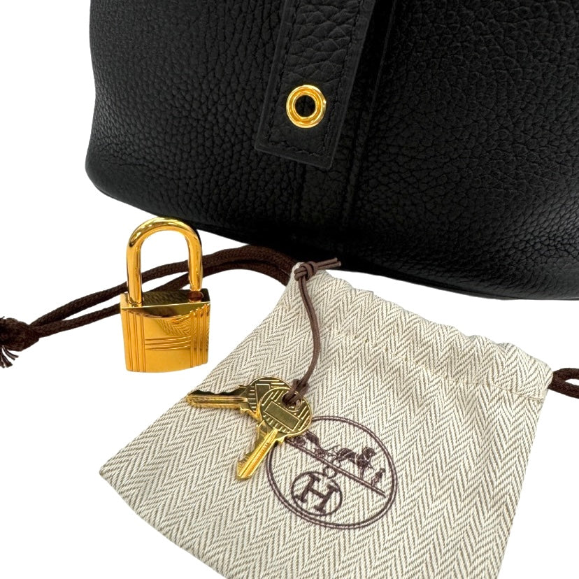 HERMES HERMES Picotin lock GM Picotin lock GM Picotin lock 26 Bag, Tote Bag, Noir, Black, Gold Fittings