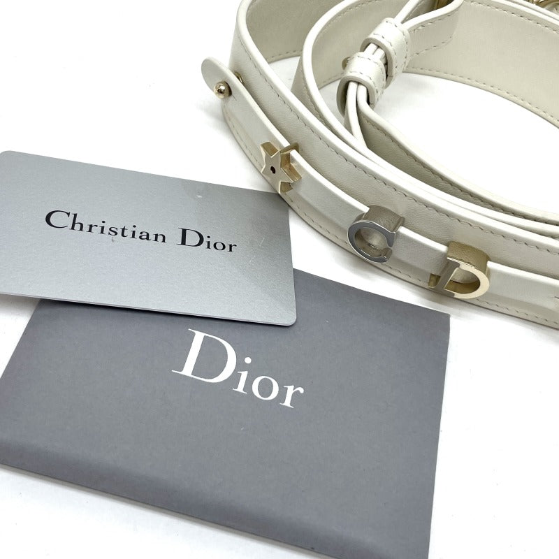 クリスチャンディオール CHRISTIAN DIOR レディディオール スモール LADY DIOR MY ABCDIOR MYABC カナージュバッグ バッグ トートバッグ ショルダーバッグ ラムスキン ホワイト ゴールド金具