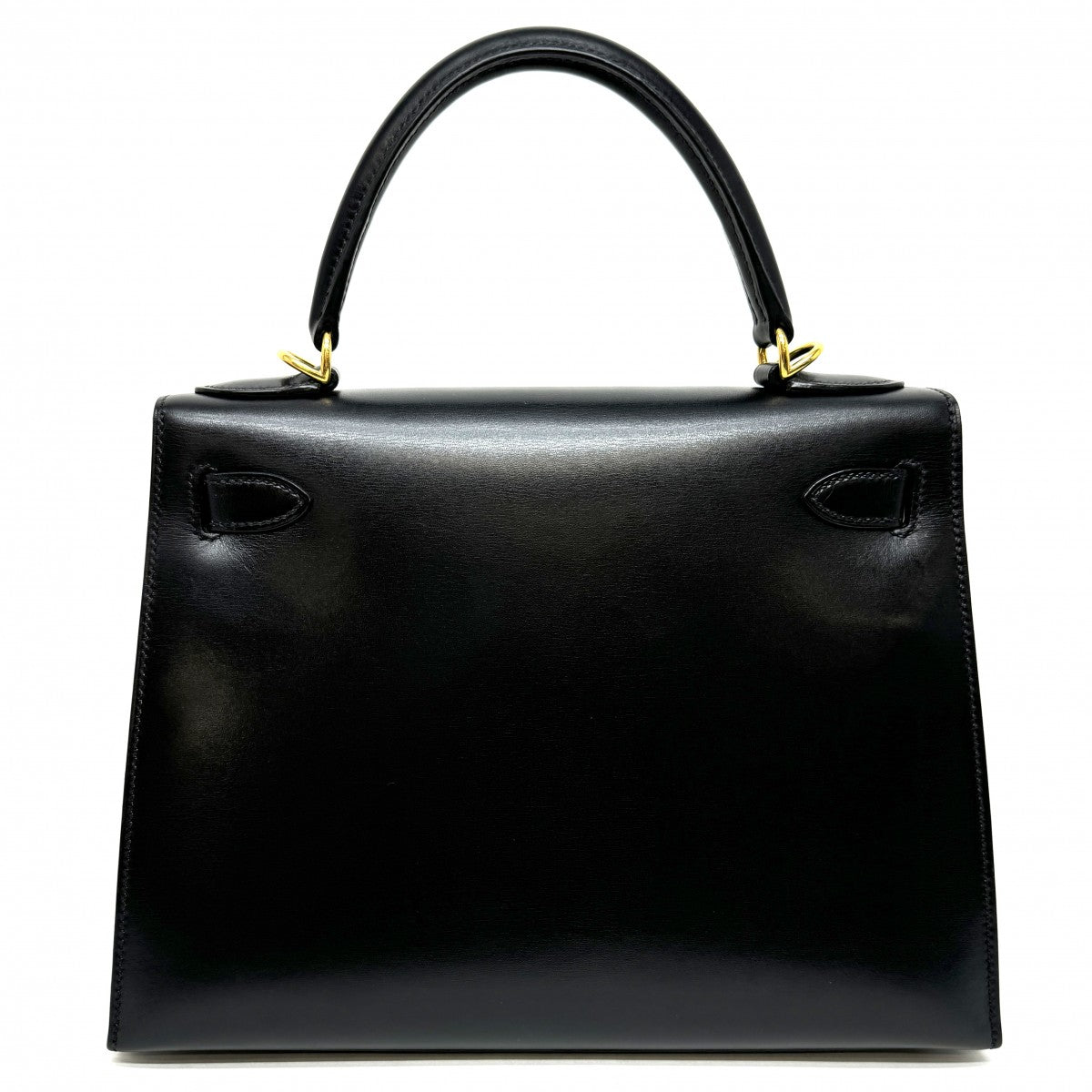 HERMES HERMES Kelly 28 Kelly 28 Bag, Tote Bag, Box Calf, Noir, Black, Gold Fittings