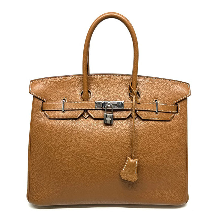 HERMES HERMES Birkin 35 Birkin 35 Tote bag Toryon Clemence Gold Brown Silver Metal fittings