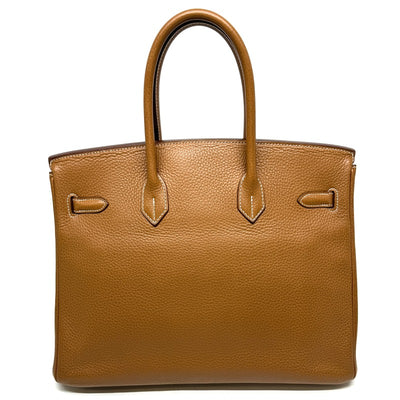 HERMES 헤르메스 Birkin 35 Birkin 35 토트 백 토리 온 클레멘스 골드 브라운 실버 메탈 피팅