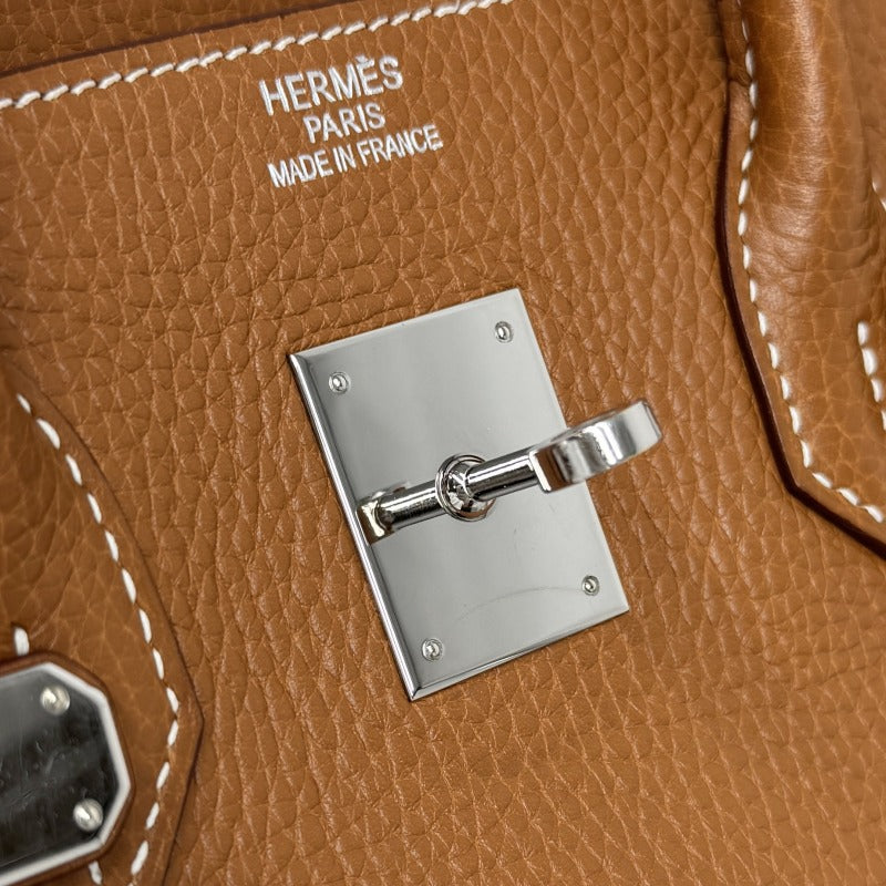 HERMES 헤르메스 Birkin 35 Birkin 35 토트 백 토리 온 클레멘스 골드 브라운 실버 메탈 피팅