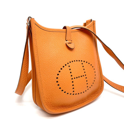 HERMES HERMES Evelyne TPM Evelyne TPM Evelyne TPM Torillon Clemence orange orange silver hardware