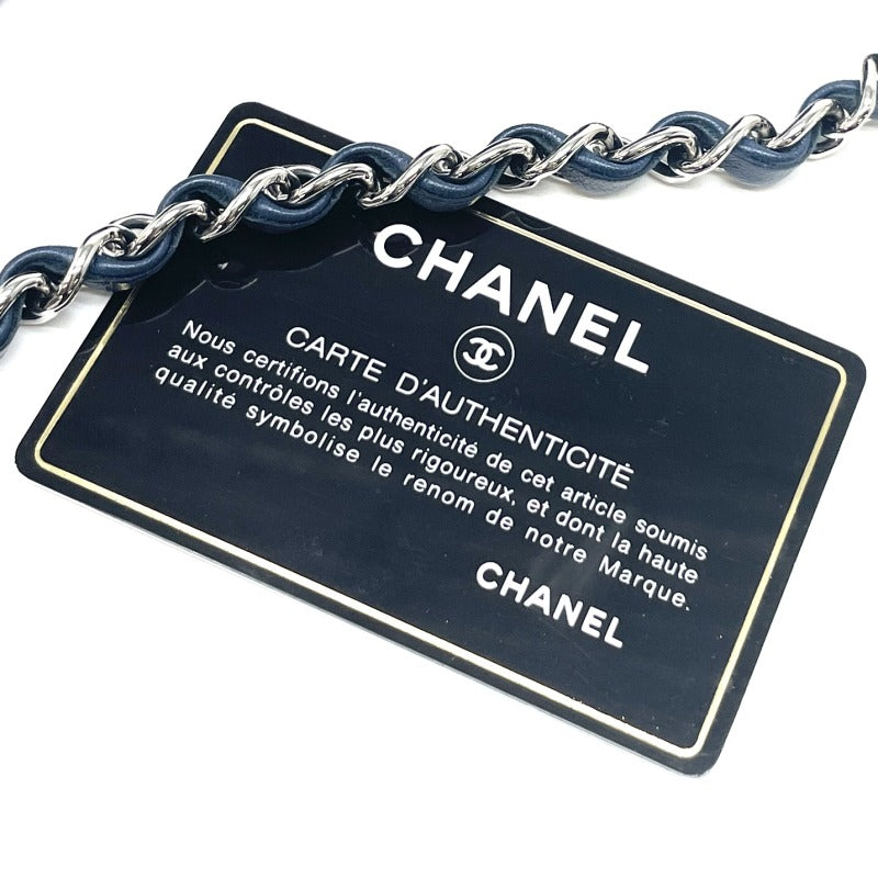 シャネル CHANEL ミニマトラッセ ミニマトラッセ ミニマト マトラッセ20 バッグ ショルダーバッグ ラムスキン ネイビー シルバー金具 チェーンショルダーバッグ ココマーク ターンロック