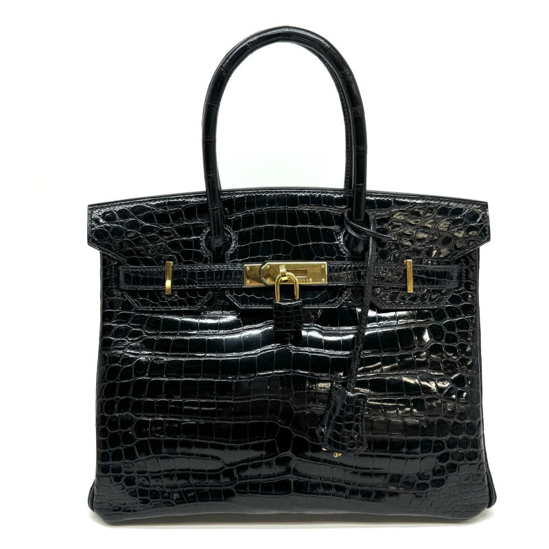 HERMES 헤르메스 Birkin 30 Birkin 30 폴로스 크로 코디일 누아르 블랙 골드 하드웨어 이국