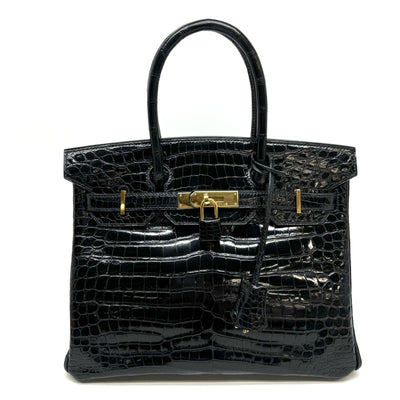 HERMES 爱马仕 Birkin 30 Birkin 30 Polosus鳄鱼黑色硬件异国情调