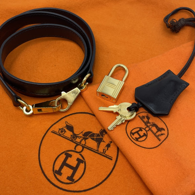 エルメス HERMES ケリー32 ケリー 32 バッグ トートバッグ ショルダーバッグ ボックスカーフ ノワール ブラック 黒 ゴールド金具