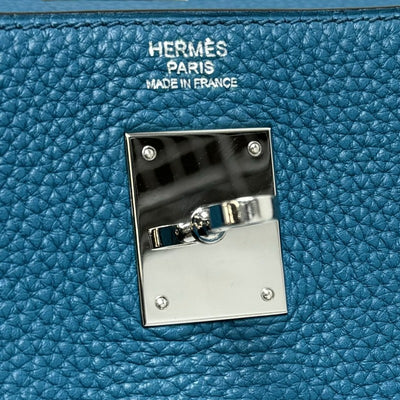 エルメス HERMES ケリー32 ケリー 32 バッグ トートバッグ ショルダーバッグ トリヨンクレマンス ブルーイズミール コバルト ブルー 青 シルバー金具 新型金具 V字金具