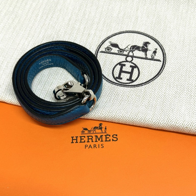 エルメス HERMES ケリー32 ケリー 32 バッグ トートバッグ ショルダーバッグ トリヨンクレマンス ブルーイズミール コバルト ブルー 青 シルバー金具 新型金具 V字金具