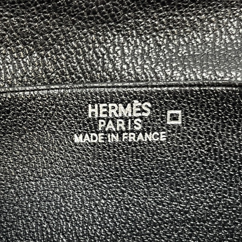 エルメス HERMES ベアンクラシック ベアン アリゲーター クロコダイル ノワール ブラック 黒 シルバー金具 エキゾチック