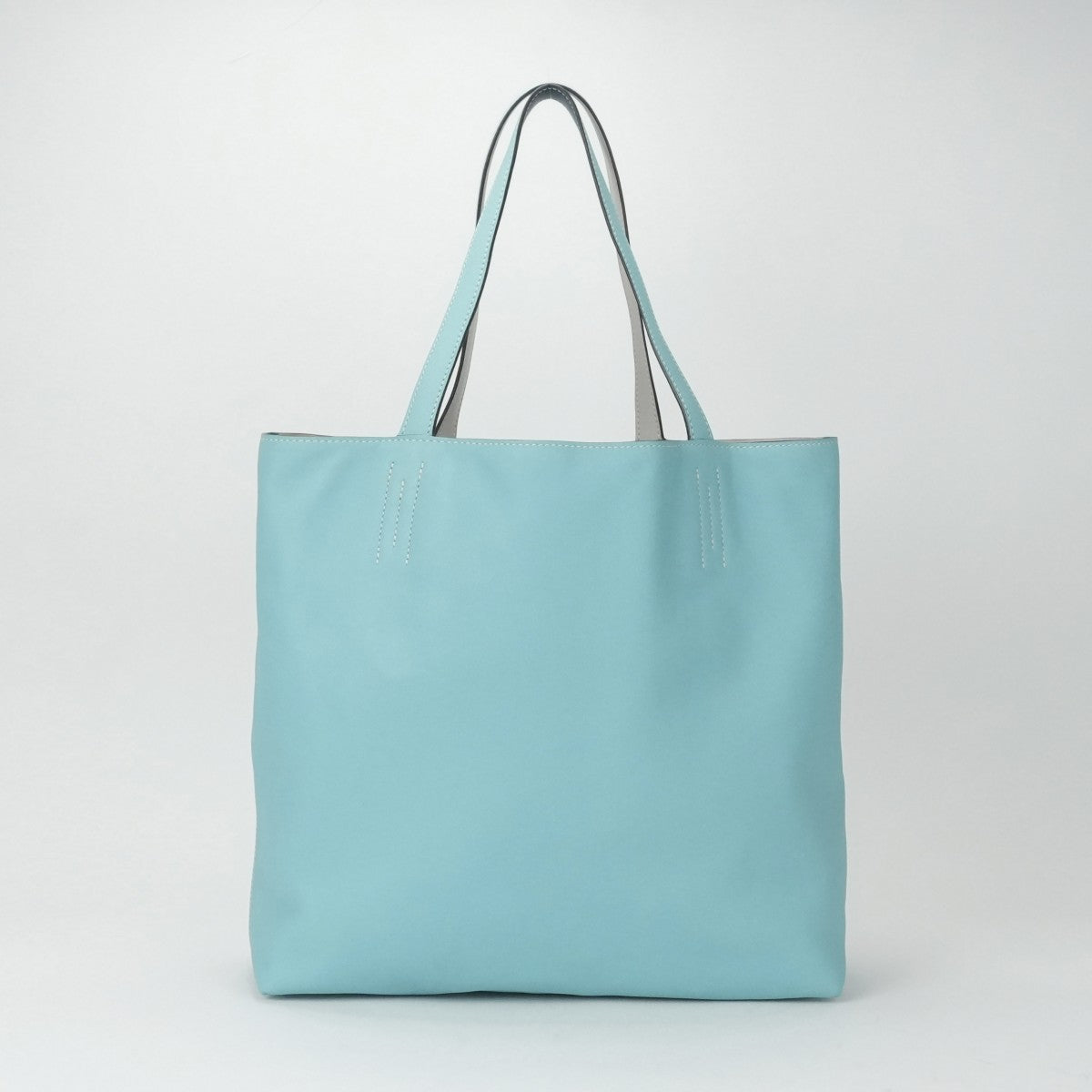 HERMES HERMES Double sens 36 Double sens 36 Double sens 36 Bag Tote Bag Swift Corver Pearl Grey Blue Ator Blue Grey Blue Vo Swift