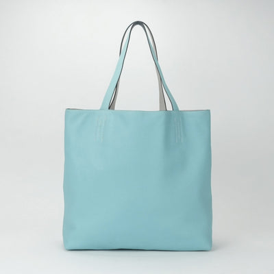 HERMES HERMES Double sens 36 Double sens 36 Double sens 36 Bag Tote Bag Swift Corver Pearl Grey Blue Ator Blue Grey Blue Vo Swift