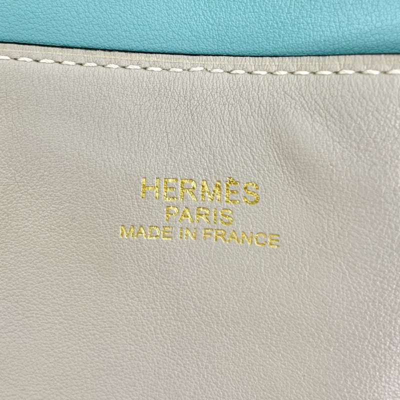 HERMES 爱马仕 Double sens 36 Double sens 36 Double sens 36 袋子手提袋快速Corver珍珠灰色蓝色蓝色蓝色灰色蓝色vo swift