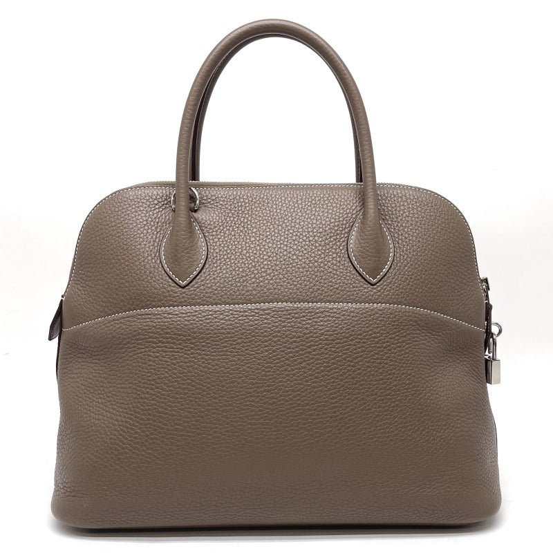 HERMES HERMES Bolide 35 Bolide 35 Bag, Tote bag, Shoulder bag, Torillon Clemence, Etoup, Beige, Greige, Silver hardware