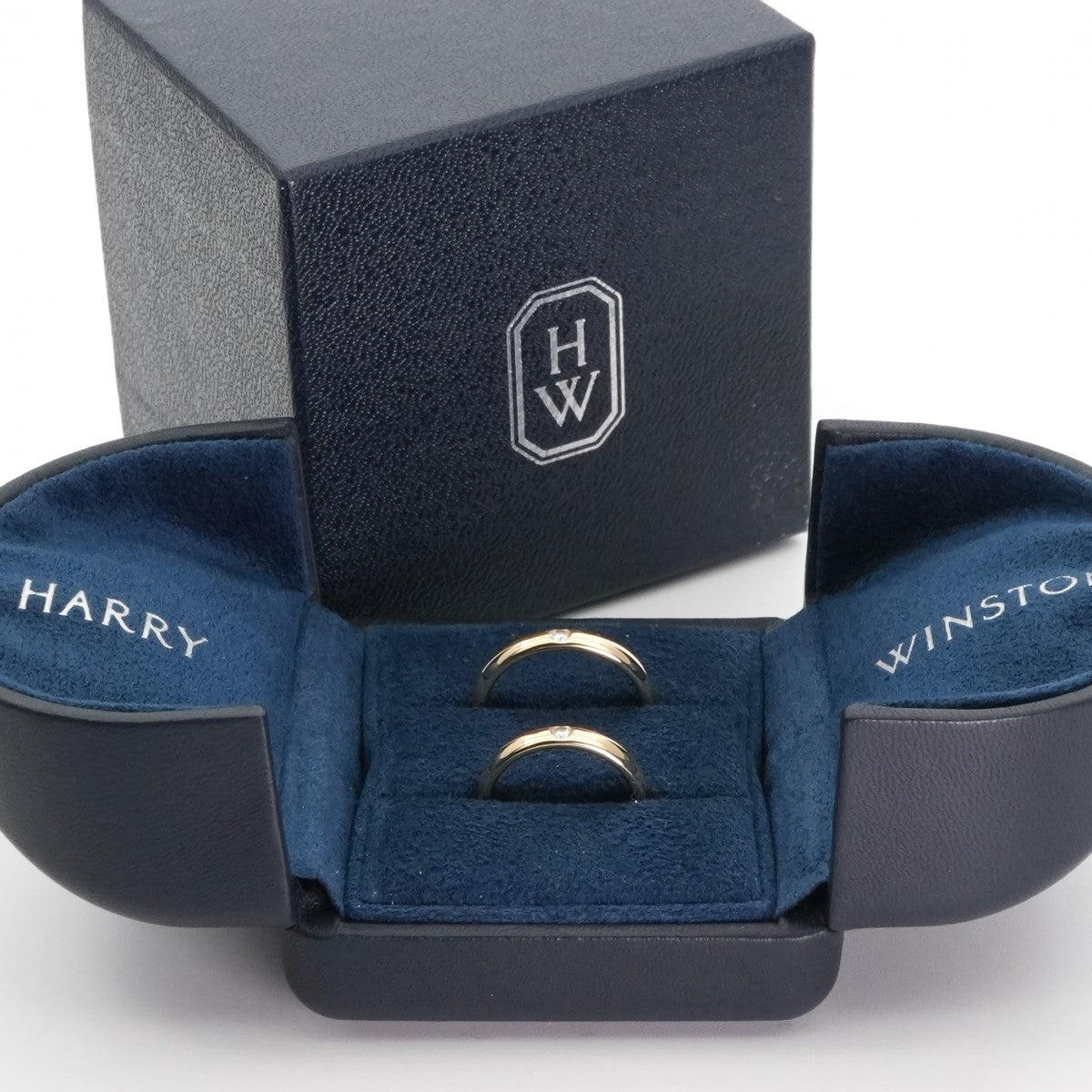 ハリーウィンストン HARRY WINSTON ラウンドカット・マリッジリング ラウンドカットマリッジリング クラシック・ダイヤモンド・バンドリング リング 指輪 750YG イエローゴールド ダイヤリング 結婚指輪 マリッジリング ペアリング イエローゴールド