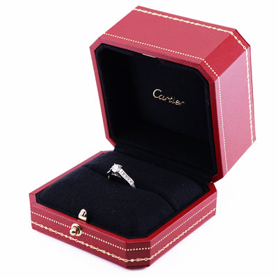 カルティエ Cartier 1895 ソリテール リング ハーフエタニティ パヴェダイヤモンド SOLITAIRE 1895 婚約指輪 エンゲージリング プラチナ