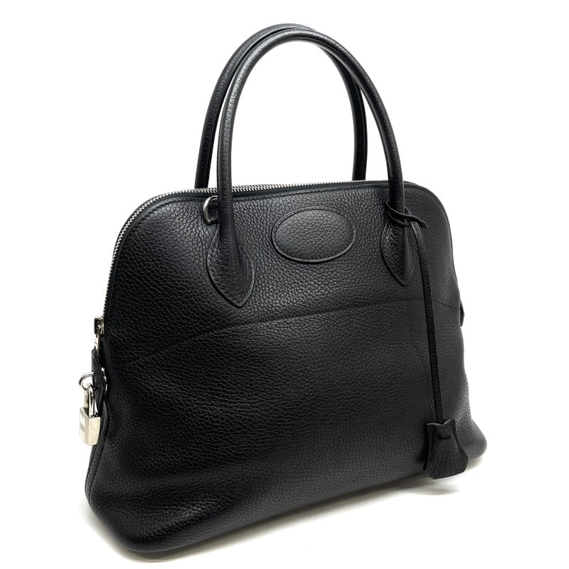 HERMES 헤르메스 Bolide 31 Bolide 31 Torillon Clemence Noir Black Silver Metal Fittings