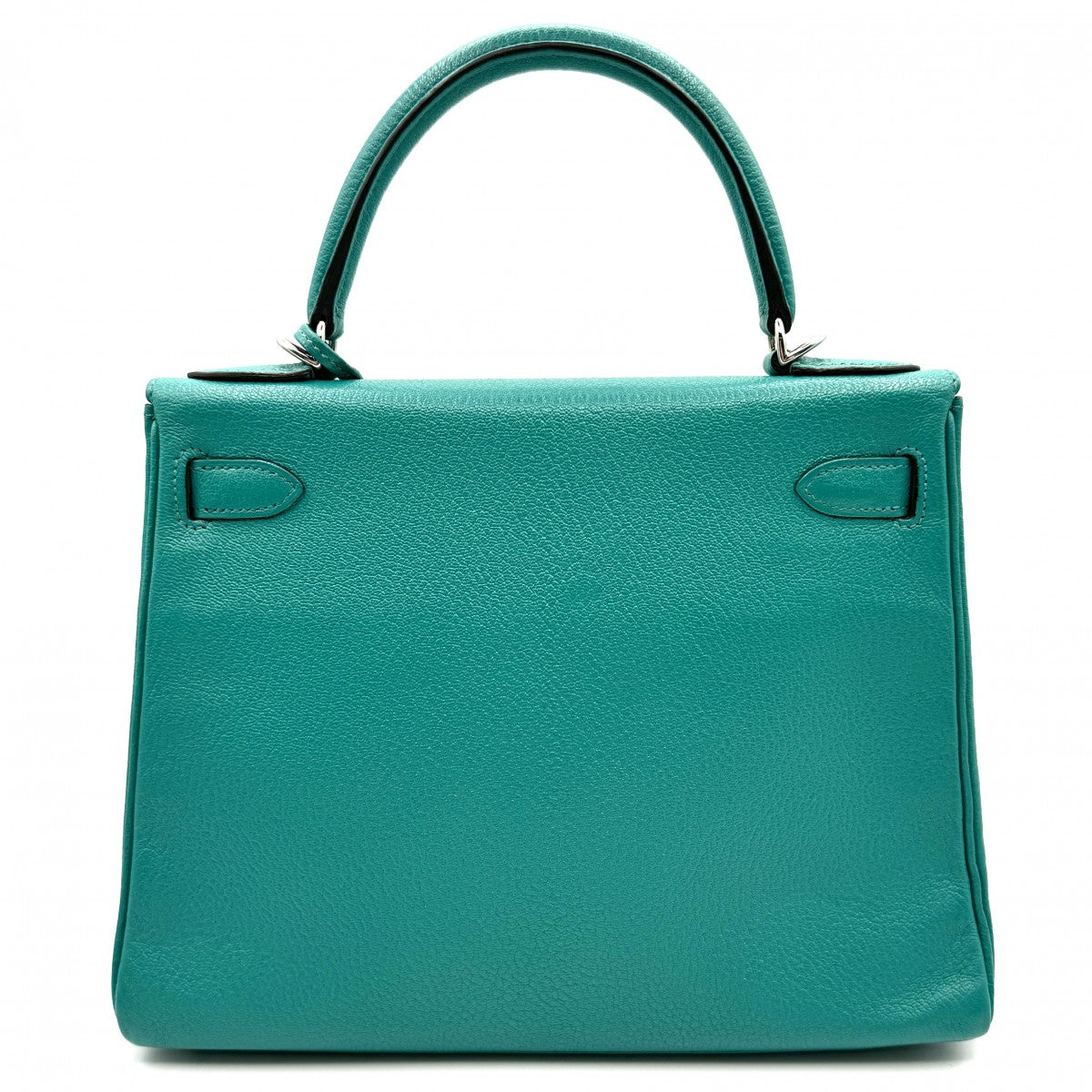 HERMES HERMES Kelly 28 Kelly 28 Bag, tote bag, shoulder bag, chevre Chevre mysore Blue Paon Blue Green Blue Green Silver Metal fittings