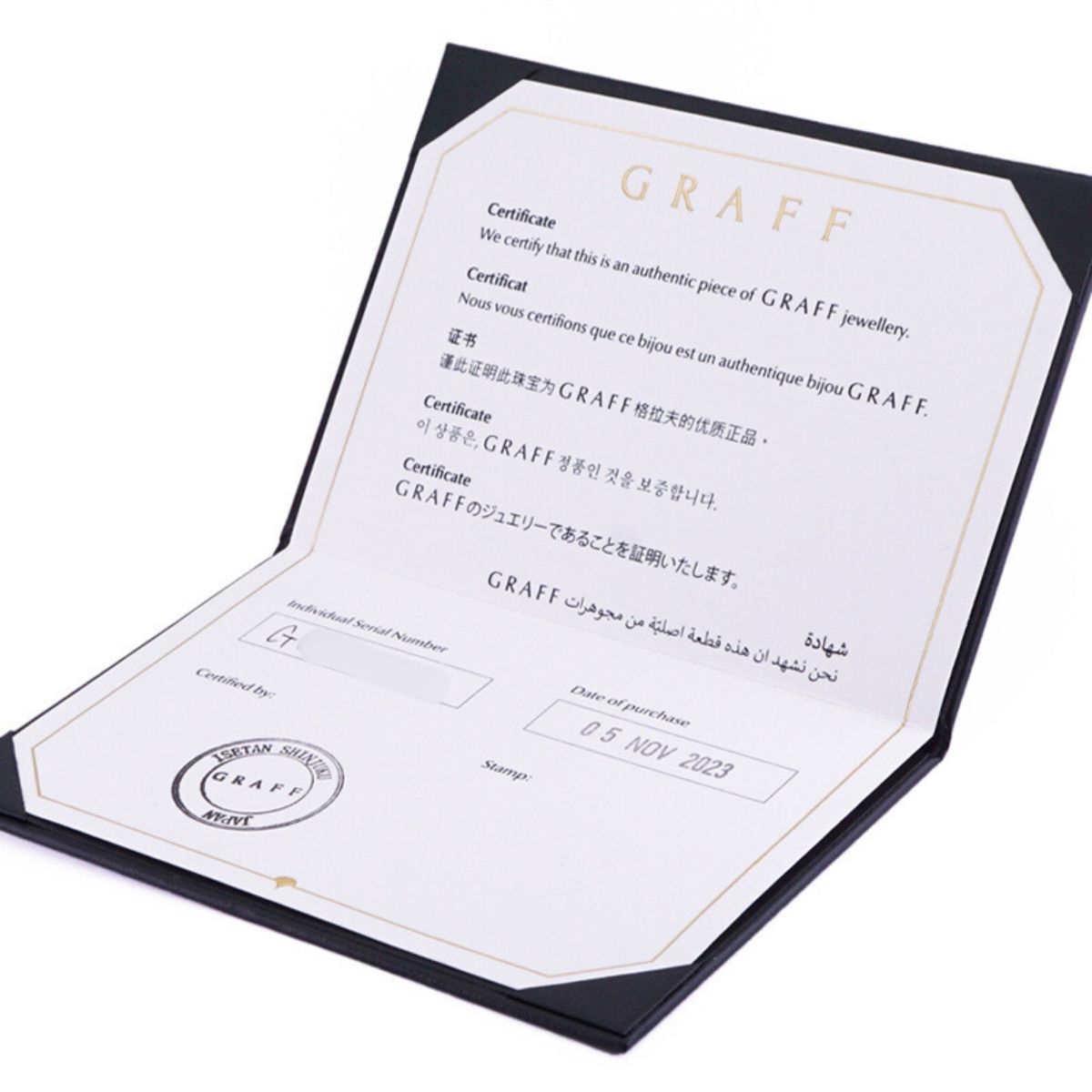 GRAFF Graff Signature Diamond Band Pave Diamond婚礼乐队Lawrence GRAFF 钻石戒指结婚戒指白金