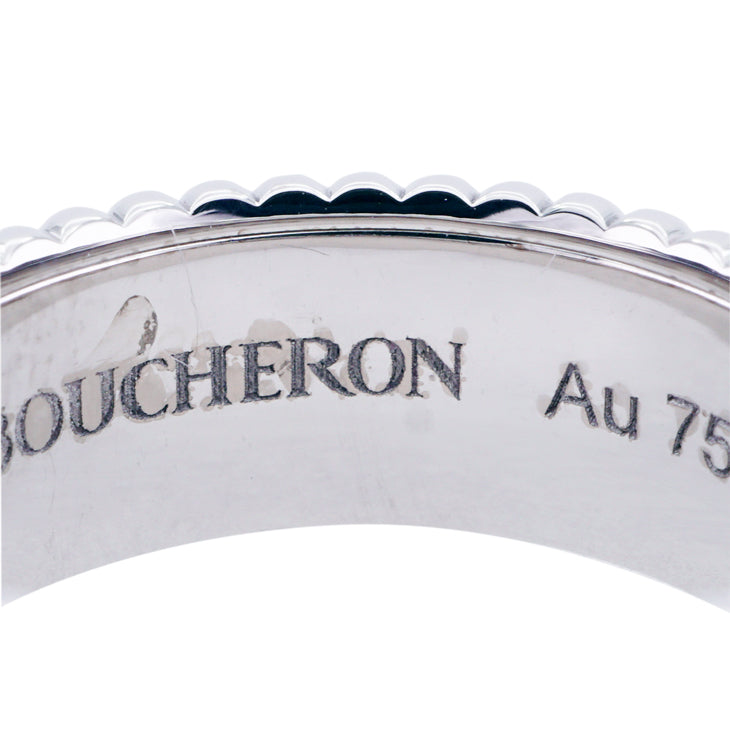 BOUCHERON Boucheron牛黑色钻石环小牛黑 Quatre ring Quatre黑色版本白金