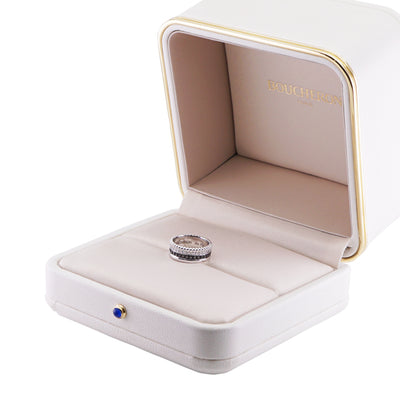 BOUCHERON Boucheron牛黑色钻石环小牛黑 Quatre ring Quatre黑色版本白金