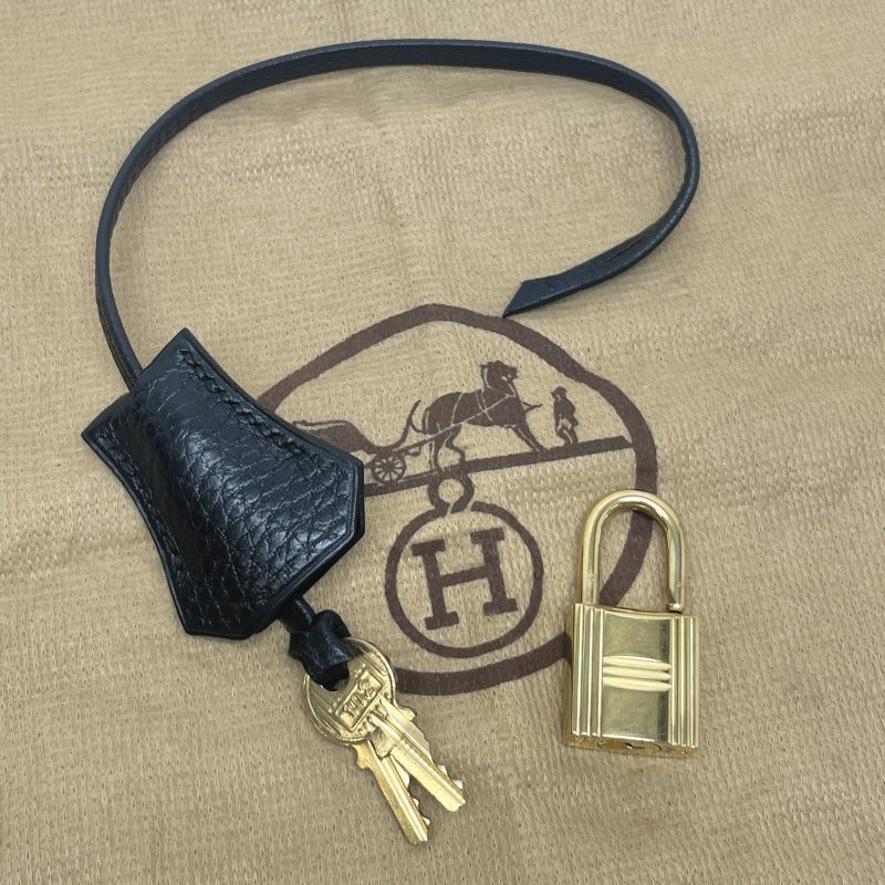 HERMES HERMES Bolide 35 Bolide 35 Ardennes Noir Black Gold Metal Fittings