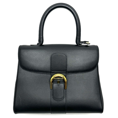 デルヴォー DELVAUX ブリヨンMM バッグ トートバッグ レザー ブラック 黒 ゴールド金具