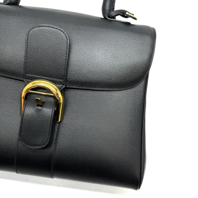 デルヴォー DELVAUX ブリヨンMM バッグ トートバッグ レザー ブラック 黒 ゴールド金具