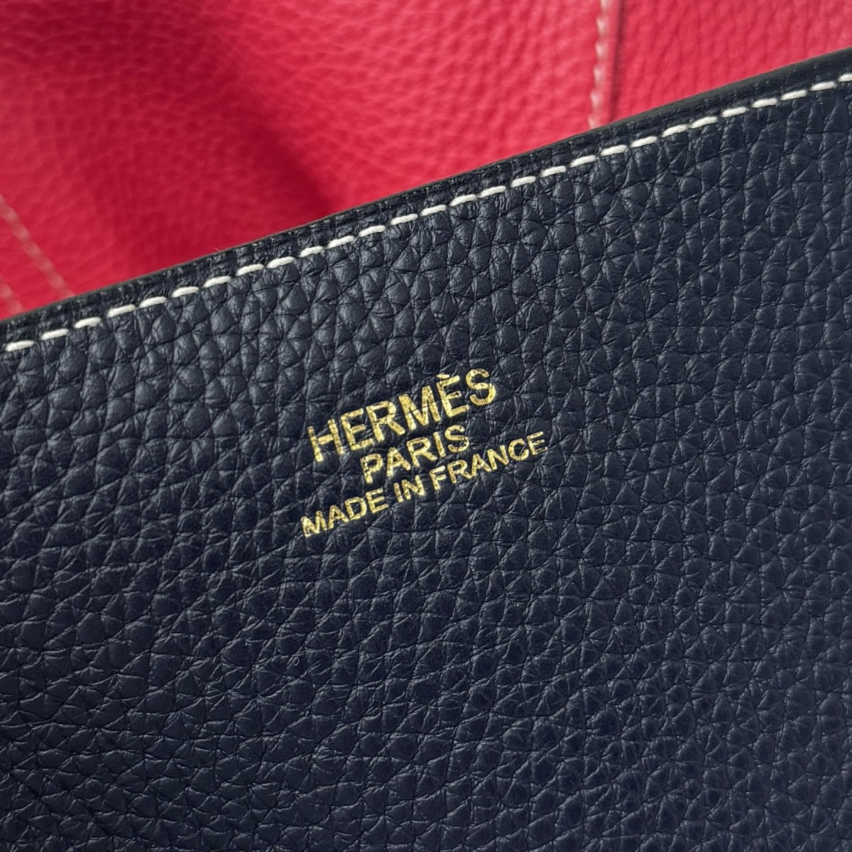 HERMES 爱马仕 Double sens 36 Double sens 36 Double sens 36 Double sens 45 手提袋Torillon Clemence玫瑰极端蓝色Nuit Pink Navy